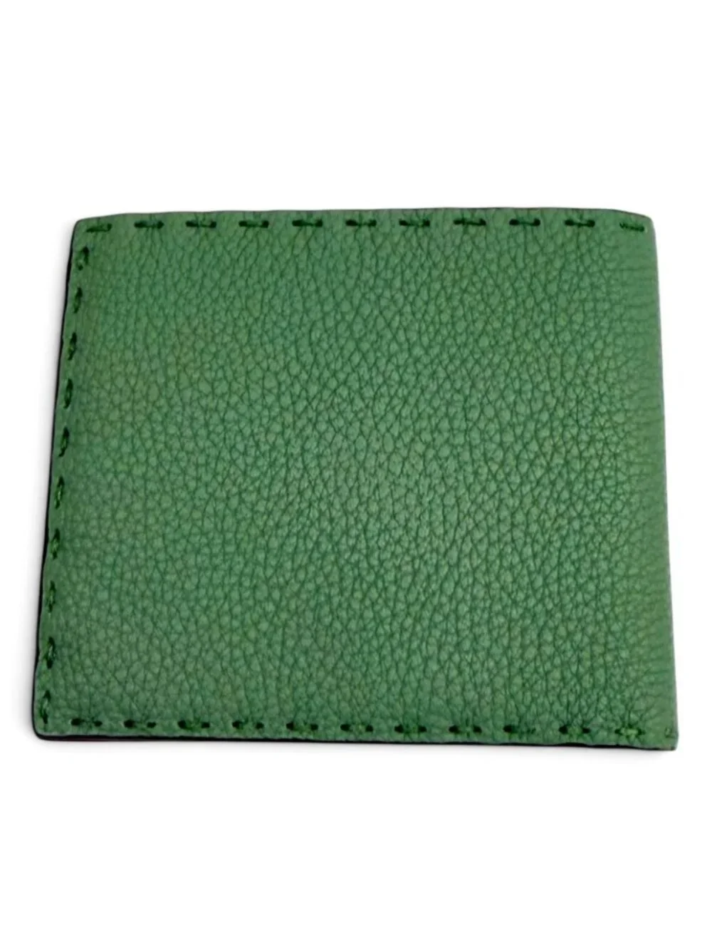 Fendi Selleria Bifold Logo Leather Compact Wallet